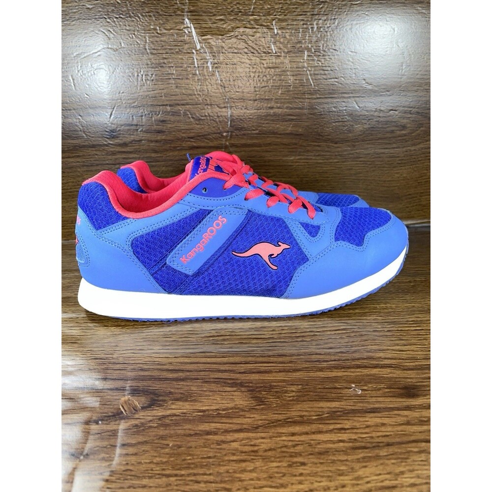 KangaROOS Pocketpass Jogger Shoes Blue/Purple & Hot Pink Size 10 Retro Running